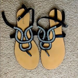Bamboo diamond sandals
